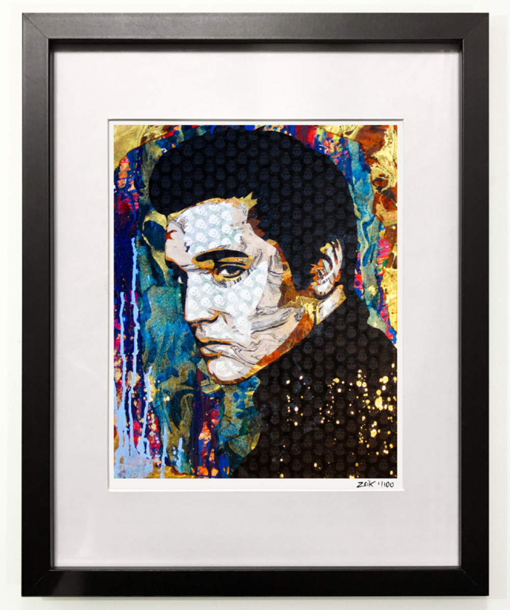 Elvis Presley “The King" 8x10 limited edition framed and matted print