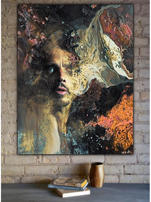 Chris Cornell Can T Change Me 30x40 Inch Canvas Print Bobby Zeik Art